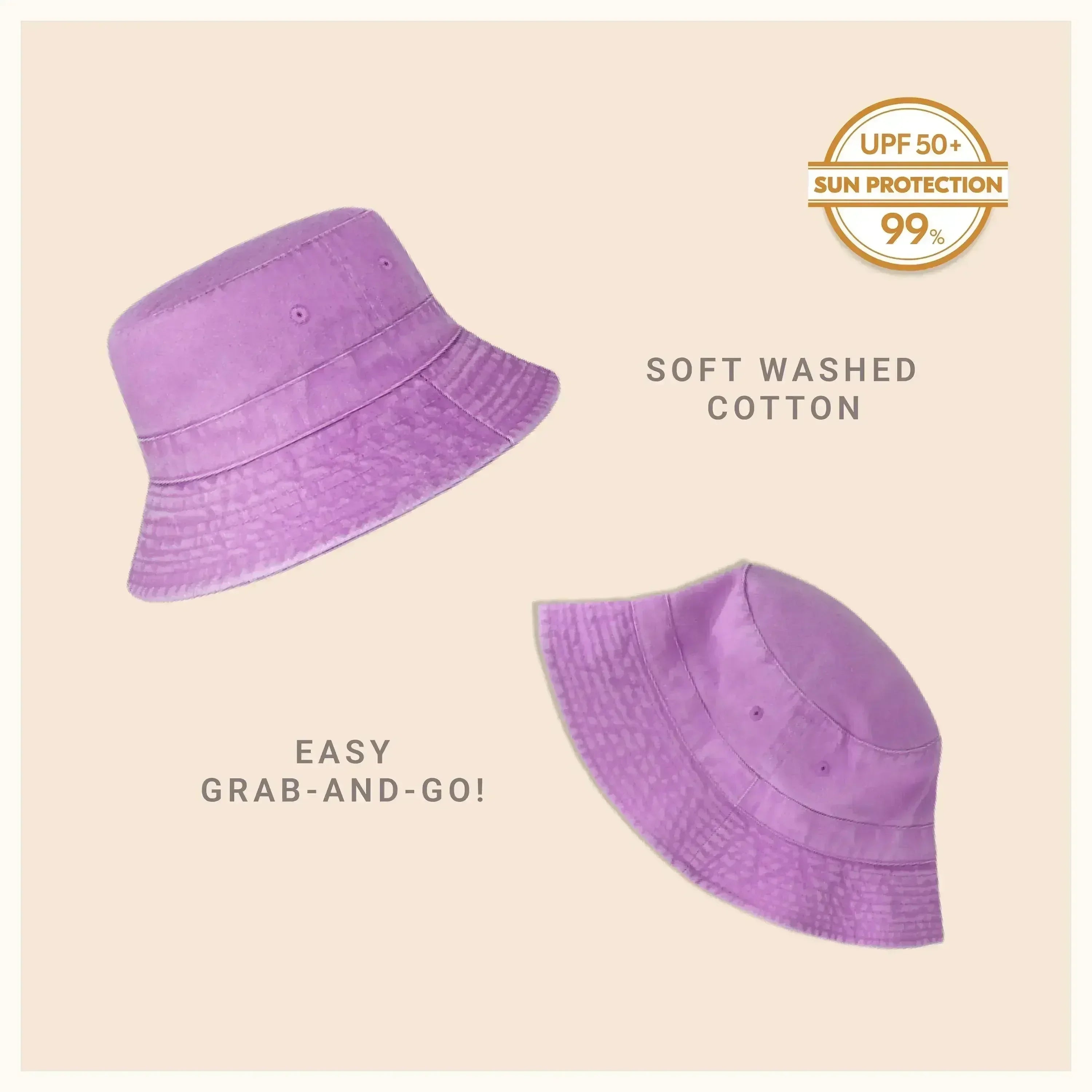 Classic Washed Cotton Bucket Hat - Femstylo