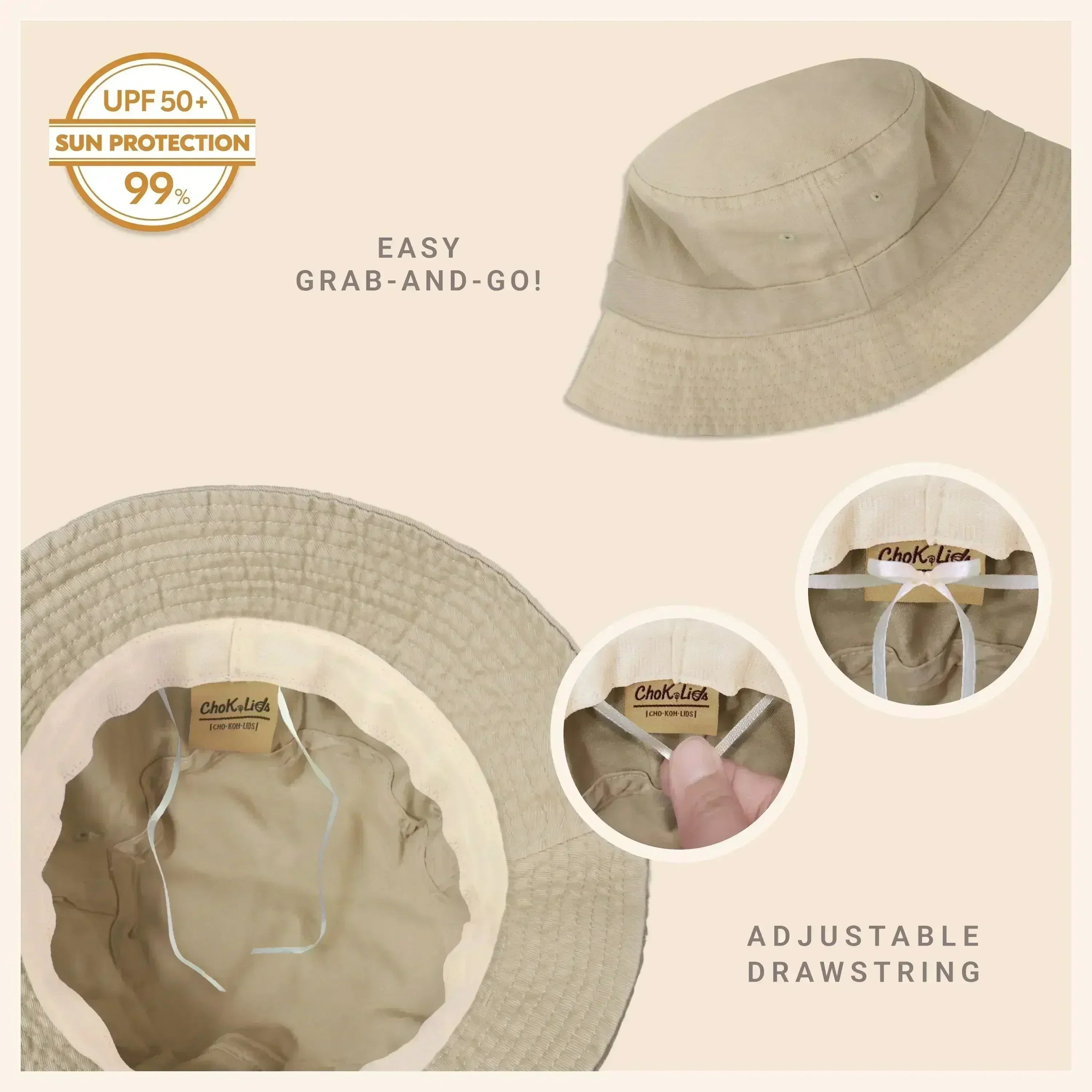 Classic Washed Cotton Bucket Hat - Femstylo