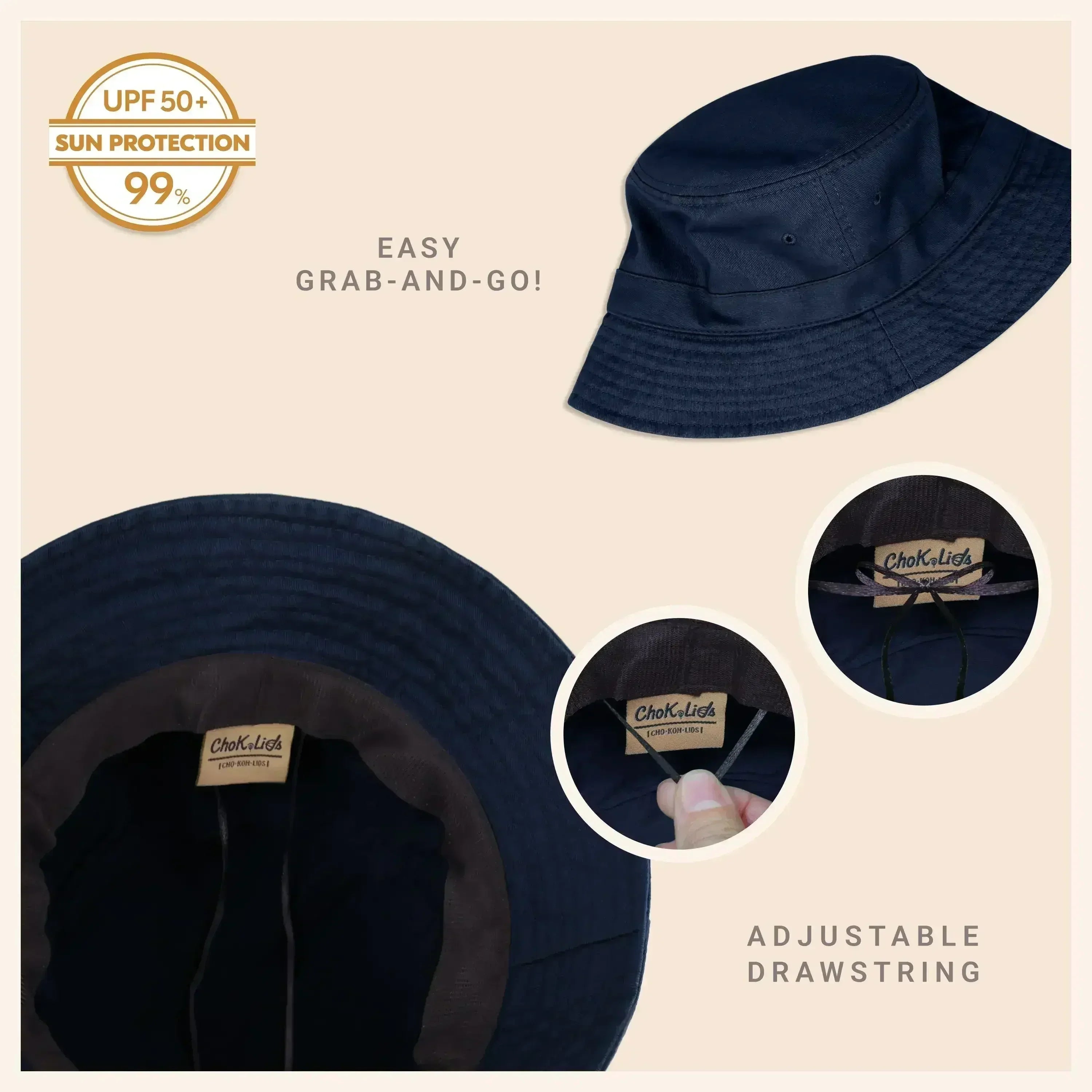 Classic Washed Cotton Bucket Hat - Femstylo