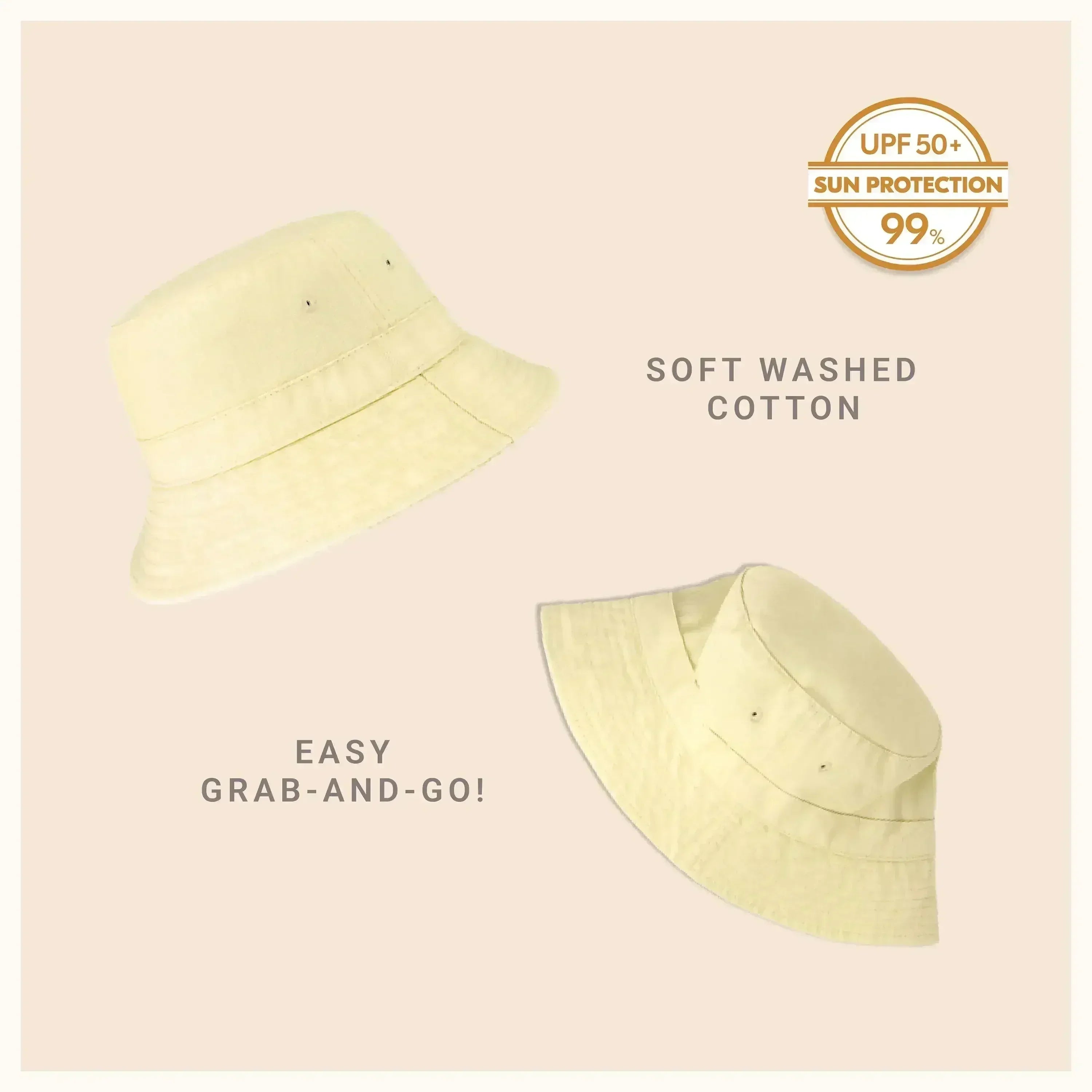 Classic Washed Cotton Bucket Hat - Femstylo