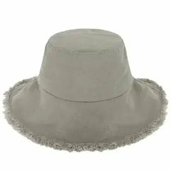 Wide Brim Frayed Bucket Hat - Femstylo