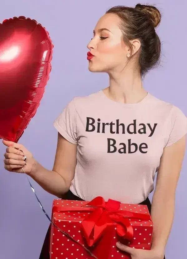 Birthday Babe Pink Women T-shirt | Super Soft & Ethically Made - Femstylo