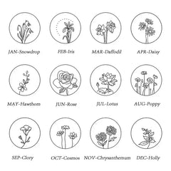 Birth Flower Necklace - Femstylo