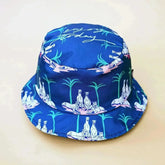 Greyhound and Palm Tree Bucket Hat - Femstylo