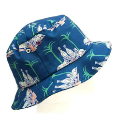 Greyhound and Palm Tree Bucket Hat - Femstylo