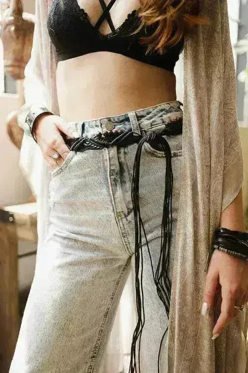 Bohemian Braided Bead Belt for Women | Femstylo - Femstylo