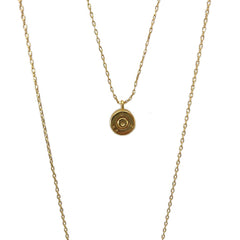 Layered Bar Bullet Necklace