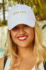 Bride Vibes | Drunk Vibes | Party Vibes - Bachelorette party dad hats - Femstylo