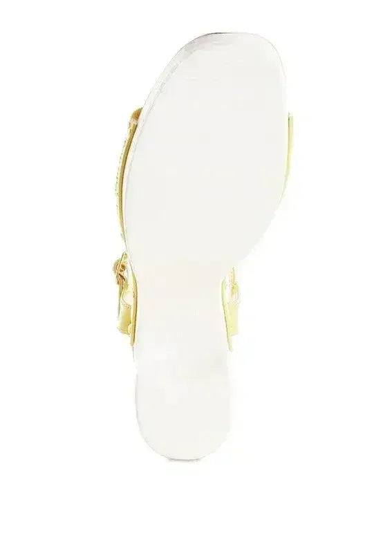 Mazaro Raffia Chunky Sandals - Femstylo