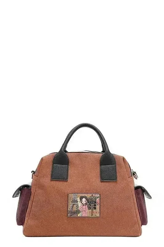 Eco-Leather Boston Bag - Sustainable Large Tote | Femstylo - Femstylo
