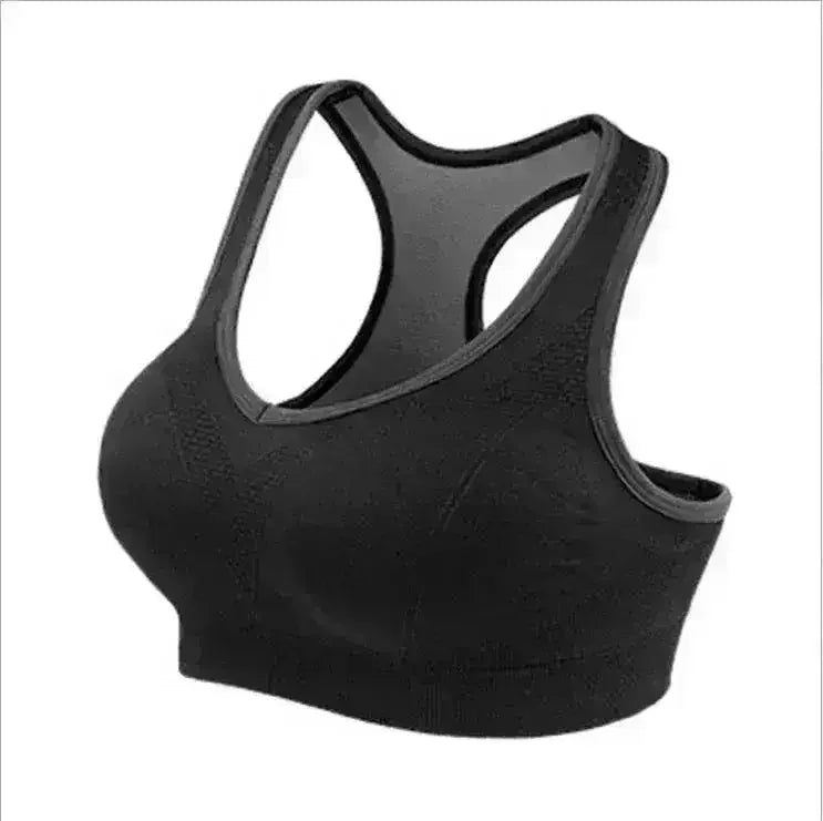Women’s Stylish Racerback Athletic Sports Bra | Padded Seamless High I - Femstylo