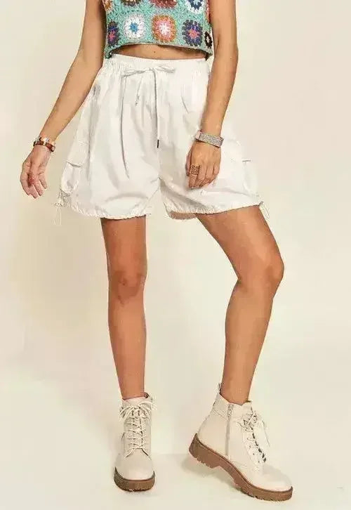 ADORA Drawstring Shorts with Pockets - Femstylo