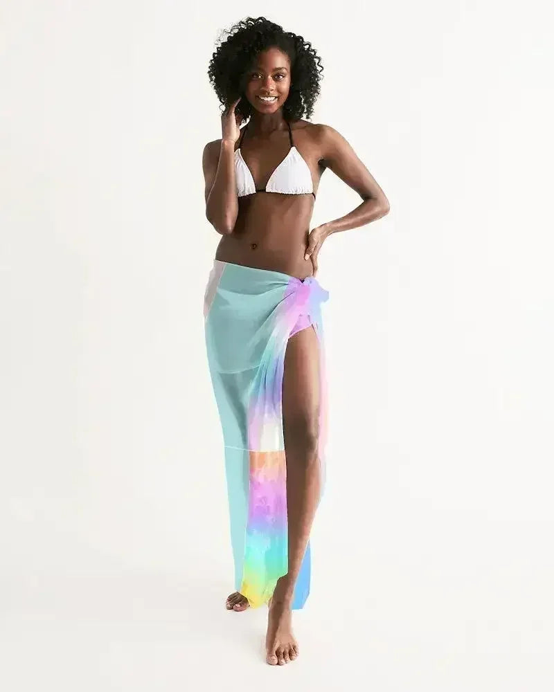 Pastel Horizon Swim Cover Up Sarong - Femstylo