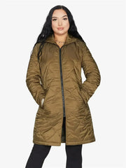 Quilted Down Jacket - Lightweight Hooded Coat | Femstylo - Femstylo