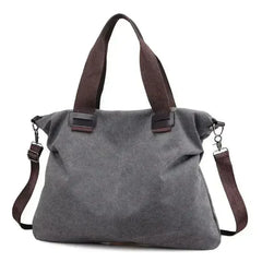 Casual Canvas Large Shoulder Bag For Young Women - Femstylo