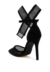 Regenta Big Bow Detail Stiletto Sandals - Femstylo