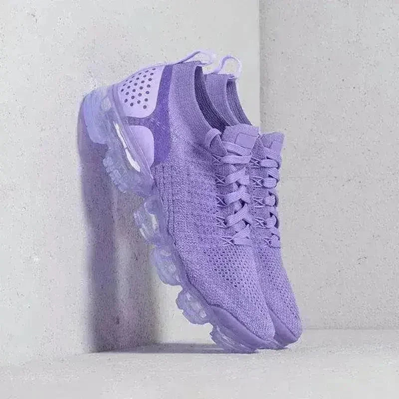 2021 Purple Sneakers Women Casual Shoes Mesh Air-Cushion Flat - Femstylo