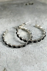 Bonbon Turquoise Big Circle C Shaped Earrings - Femstylo