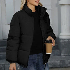 Winter Coat Women Casual Windproof Down Cotton Coat Warm Thickened