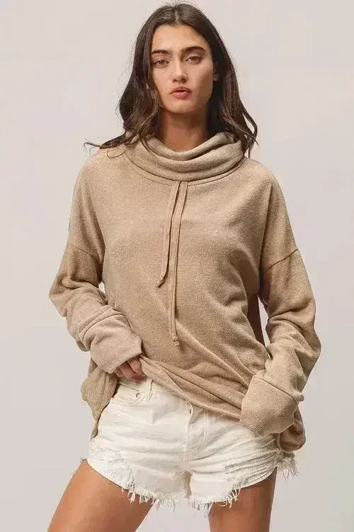 BiBi Solid Side Pocket Thumb Top - Femstylo