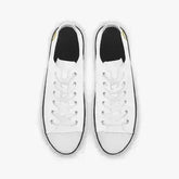 Sue Sue Sweet Low Canvas Shoes-White sole - Femstylo