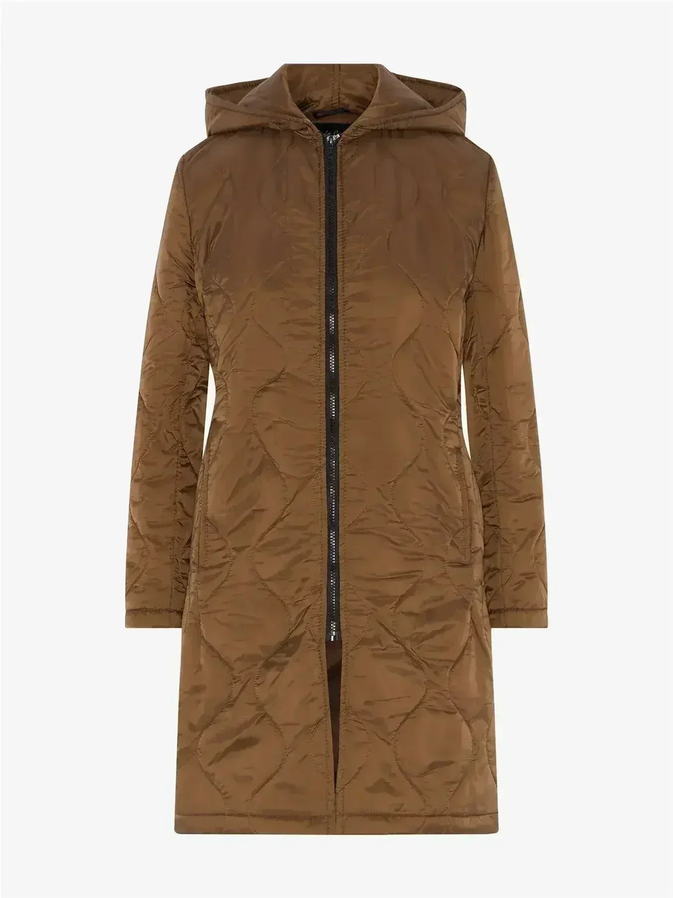 Quilted Down Jacket - Lightweight Hooded Coat | Femstylo - Femstylo