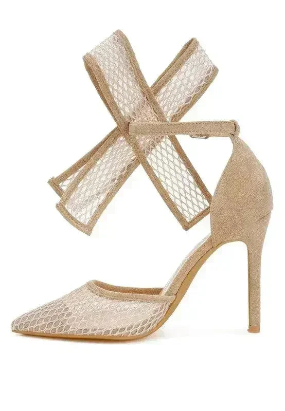 Regenta Big Bow Detail Stiletto Sandals - Femstylo