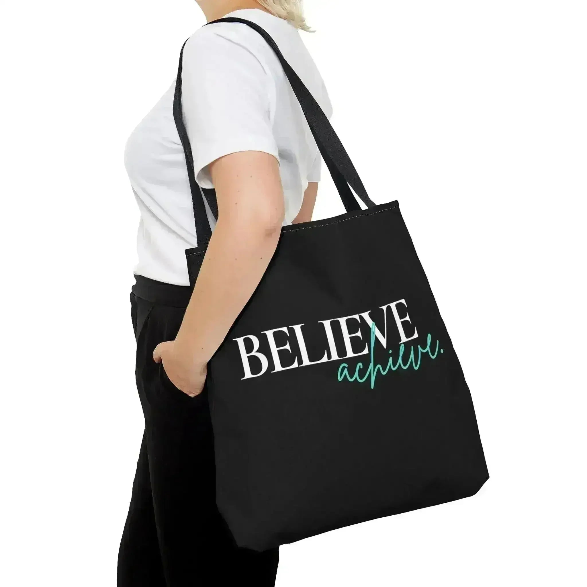 Large Tote Bag Believe and Achieve - Femstylo