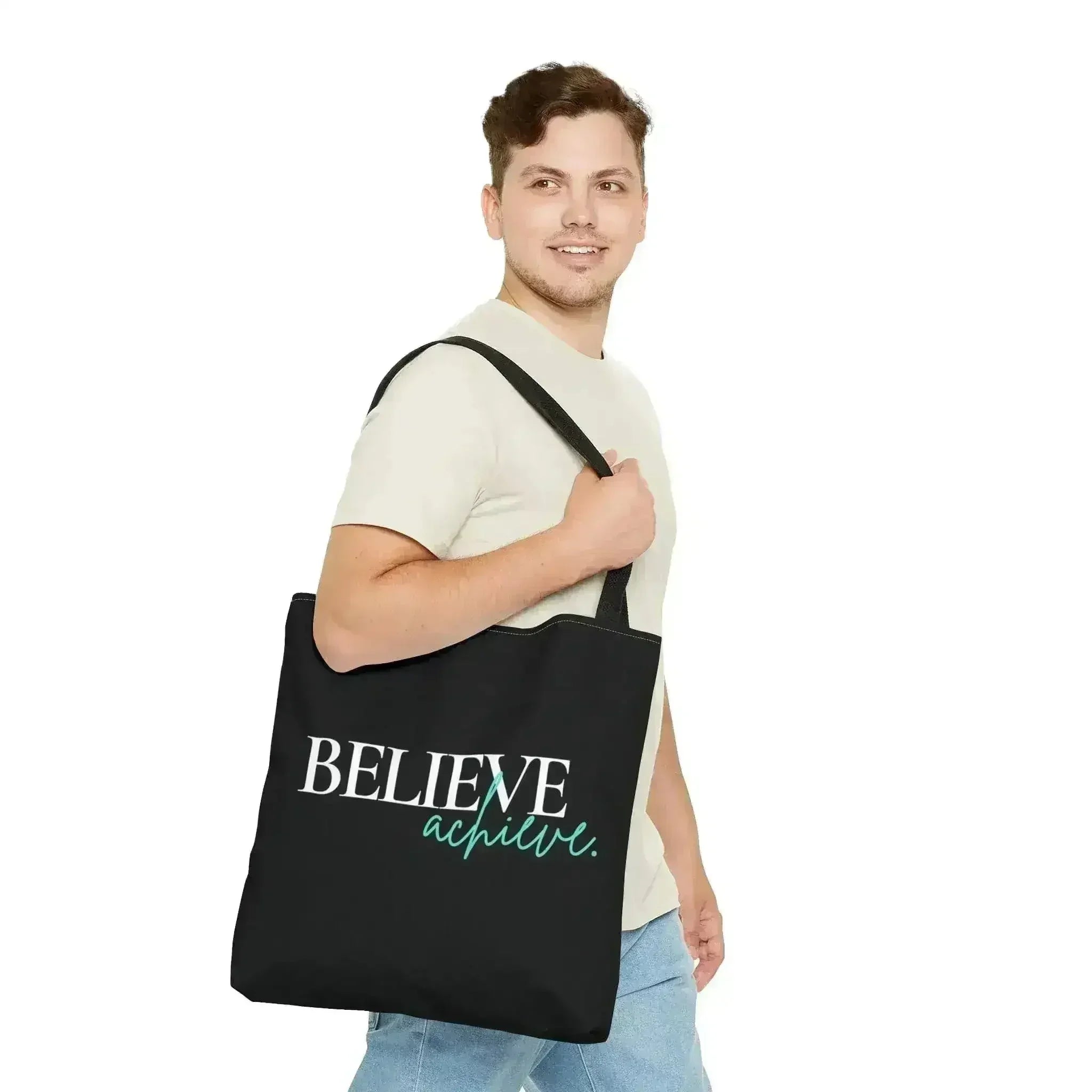 Large Tote Bag Believe and Achieve - Femstylo