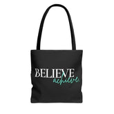 Large Tote Bag Believe and Achieve - Femstylo