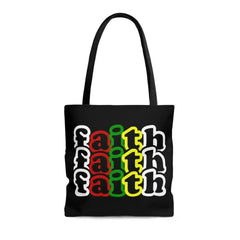 Large Tote Bag Faith Christian Inspiration Biblical Motivation Print - Femstylo