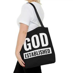 Large Tote Bag God Established - Femstylo