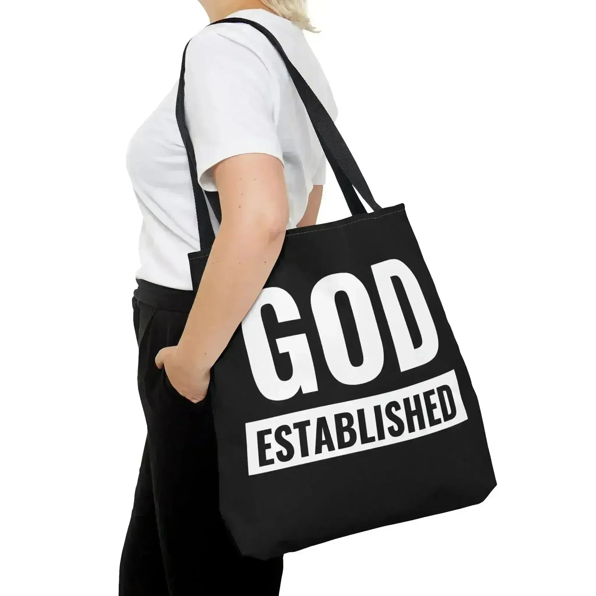 Large Tote Bag God Established - Femstylo