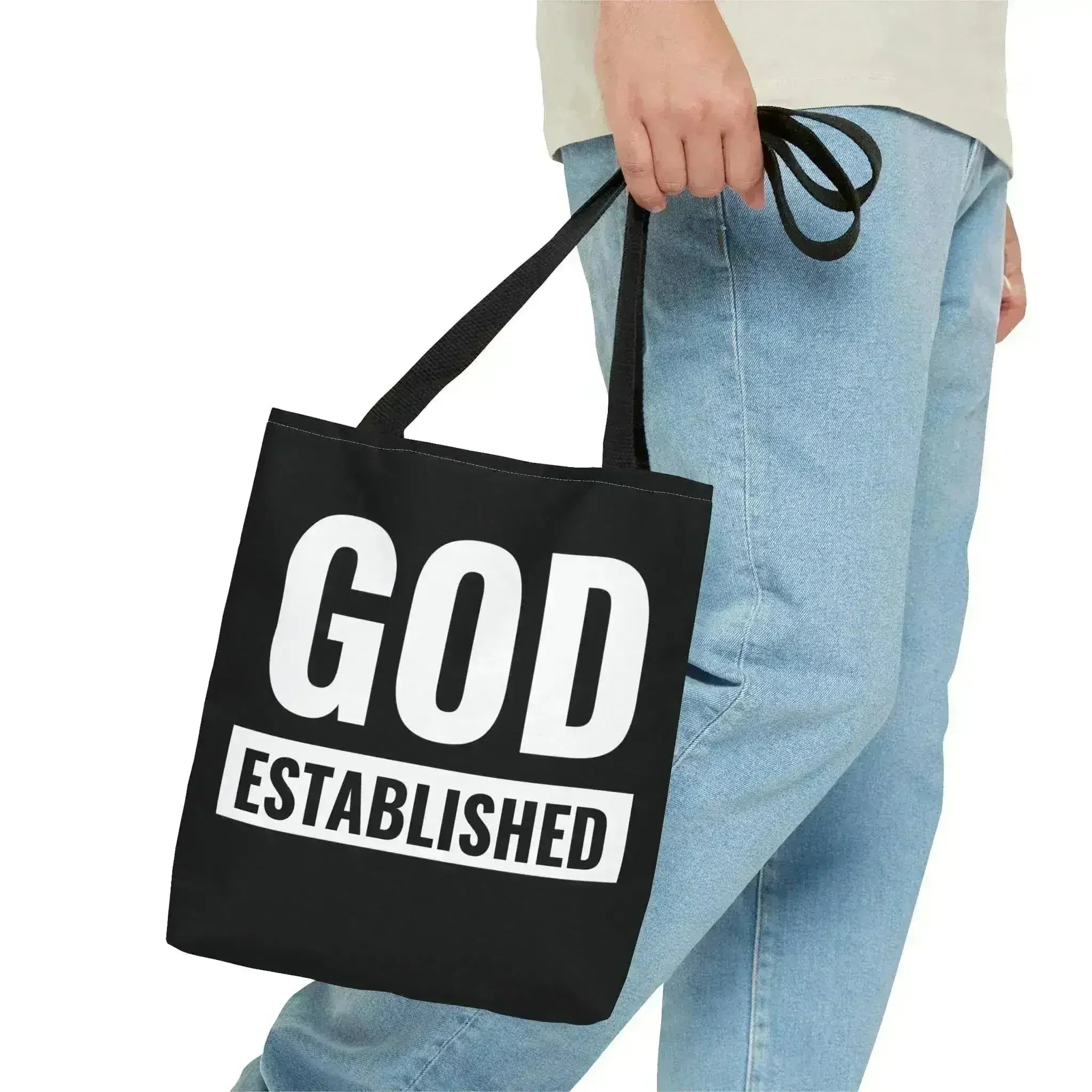 Large Tote Bag God Established - Femstylo