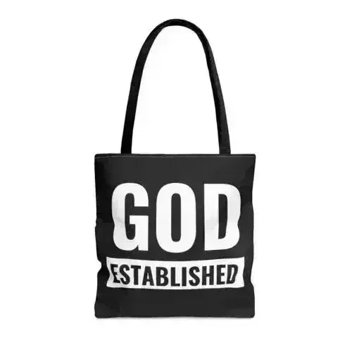 Large Tote Bag God Established - Femstylo