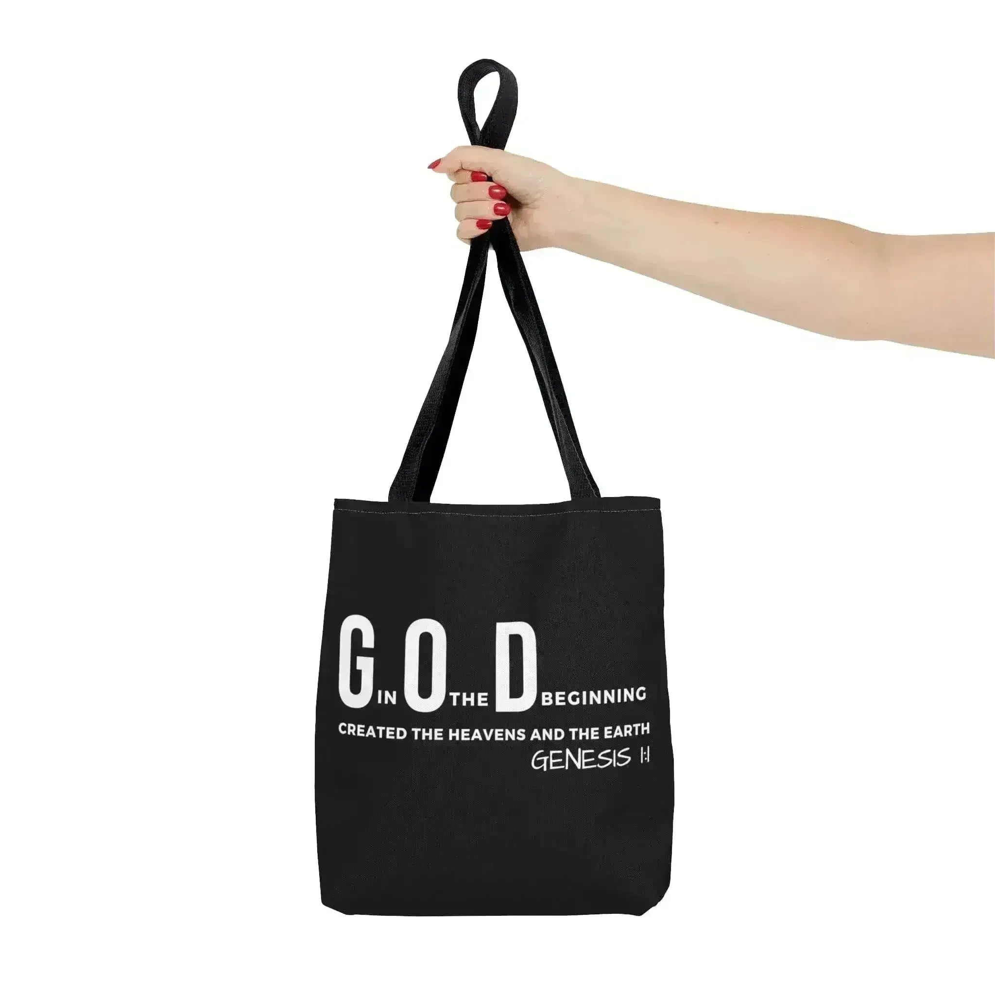 Large Tote Bag God in the Beginning Print - Femstylo