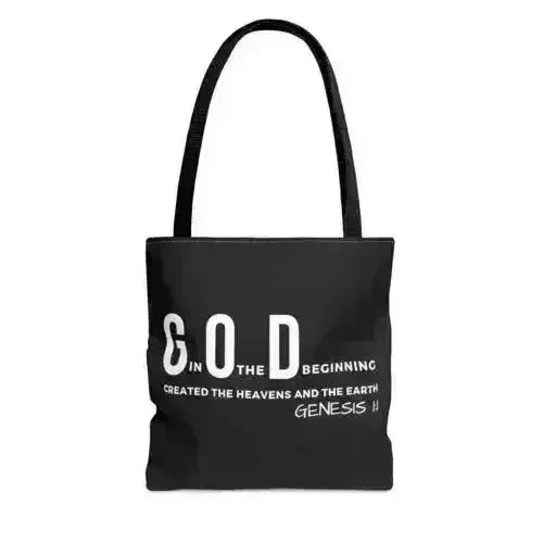 Large Tote Bag God in the Beginning Print - Femstylo