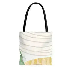 Large Tote Bag Green Textured Boho Pattern - Femstylo