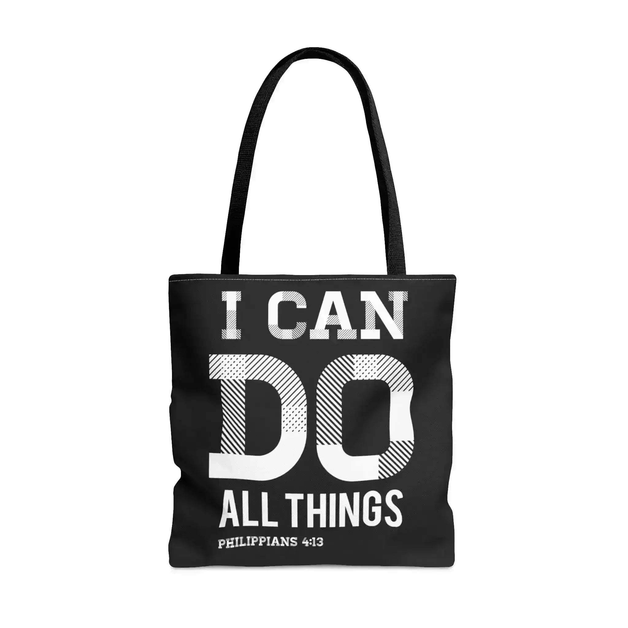Large Tote Bag i can do All Things Philippians 4:13 - Femstylo