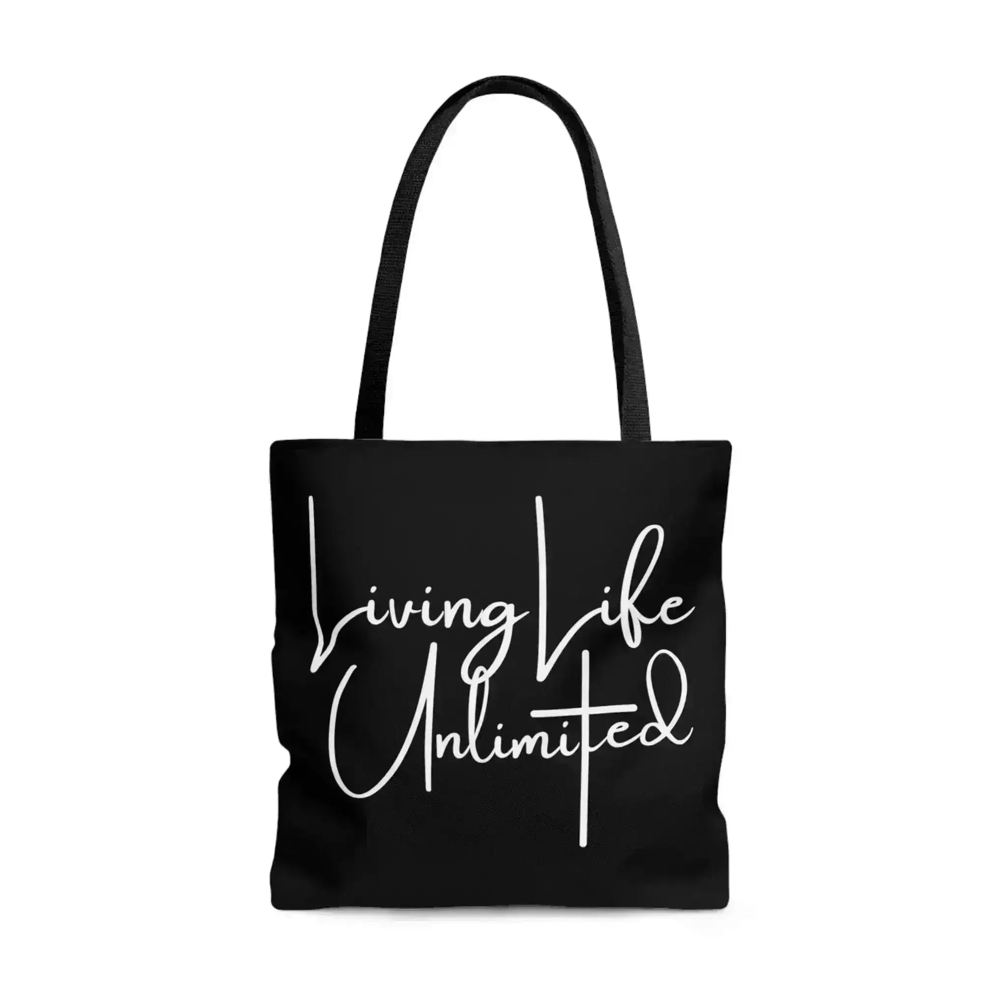 Large Tote Bag Living Life Unlimited - Inspirational Motivation - Femstylo