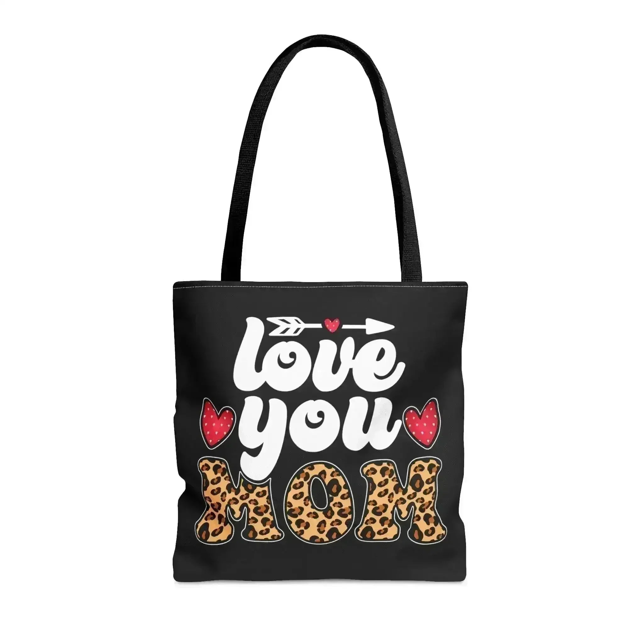 Large Tote Bag Love you Mom Leopard Print - Femstylo