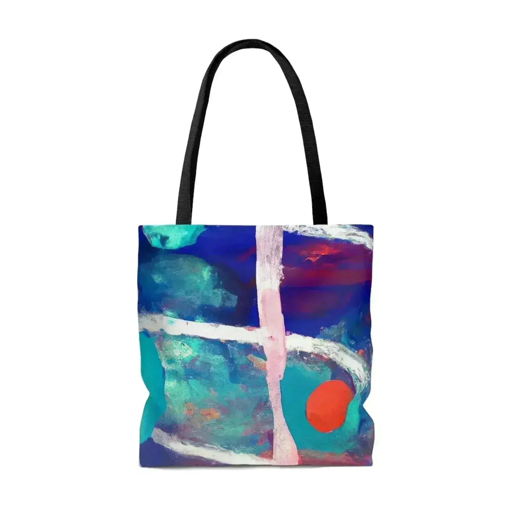 Large Tote Bag Multicolor Abstract Expression Pattern 030423b - Femstylo