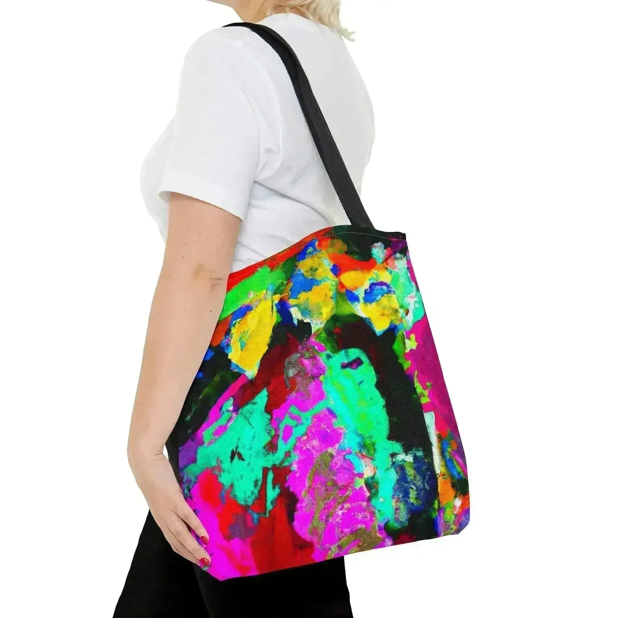 Large Tote Bag Multicolor Abstract Pattern - Femstylo