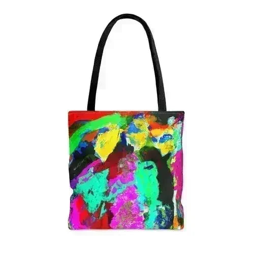 Large Tote Bag Multicolor Abstract Pattern - Femstylo
