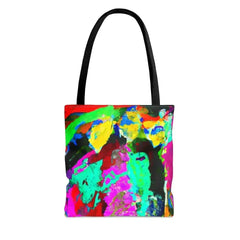 Large Tote Bag Multicolor Abstract Pattern - Femstylo