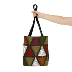 Large Tote Bag Multicolor Tribal Pattern - Femstylo