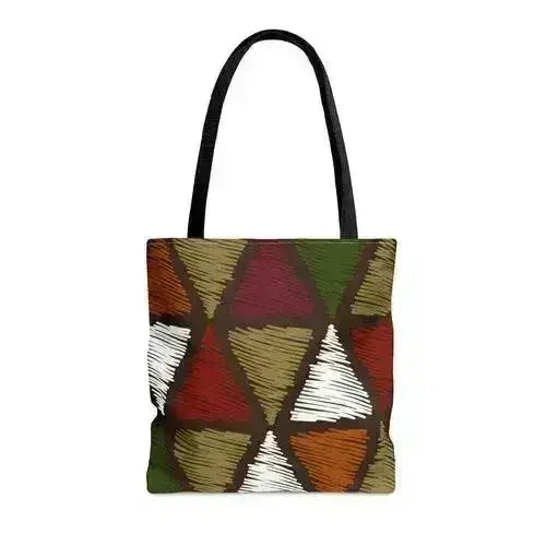 Large Tote Bag Multicolor Tribal Pattern - Femstylo