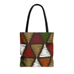 Large Tote Bag Multicolor Tribal Pattern - Femstylo