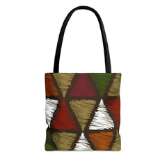 Large Tote Bag Multicolor Tribal Pattern - Femstylo