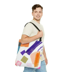 Large Tote Bag Pastel Pattern - Femstylo